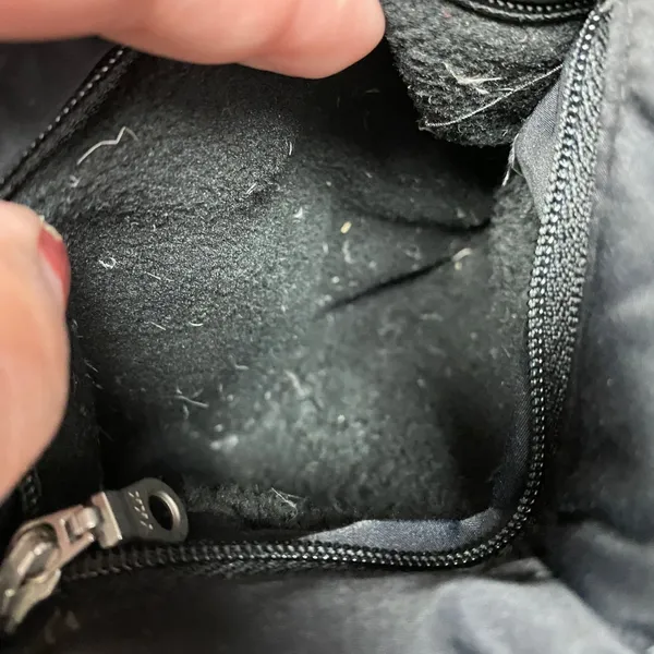 Eddie Bauer Large Petite Quilted Duck Down Puffer Winter Jacket Sherpa Black‎ - Image 6