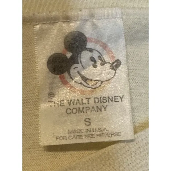 Walt Disney Women's Top Vintage Minnie Mouse‎ Print Boxy Fit Short Sleeve Small - Image 6
