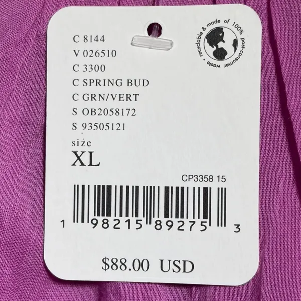 Free‎ People Spring Bud Mini Dress Magenta Purple Smocked Back OB2058172 XL - Image 3