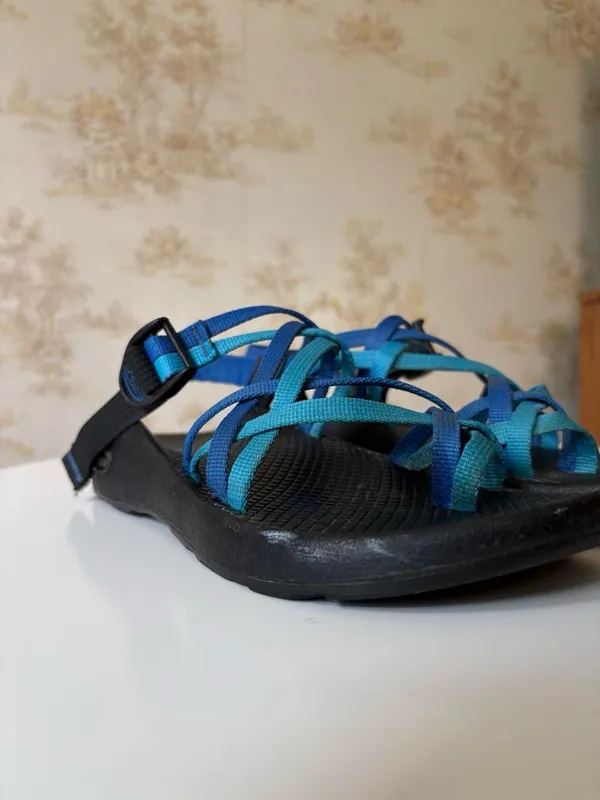 Chacos Z2 Blue and Black Multi-Strap Vibram Sandals Outdoor Gorpcore Size 8 US - Image 5