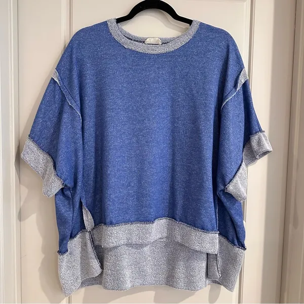 Matching Two Piece Blue Lounge Set Size M/L Size M - Image 2