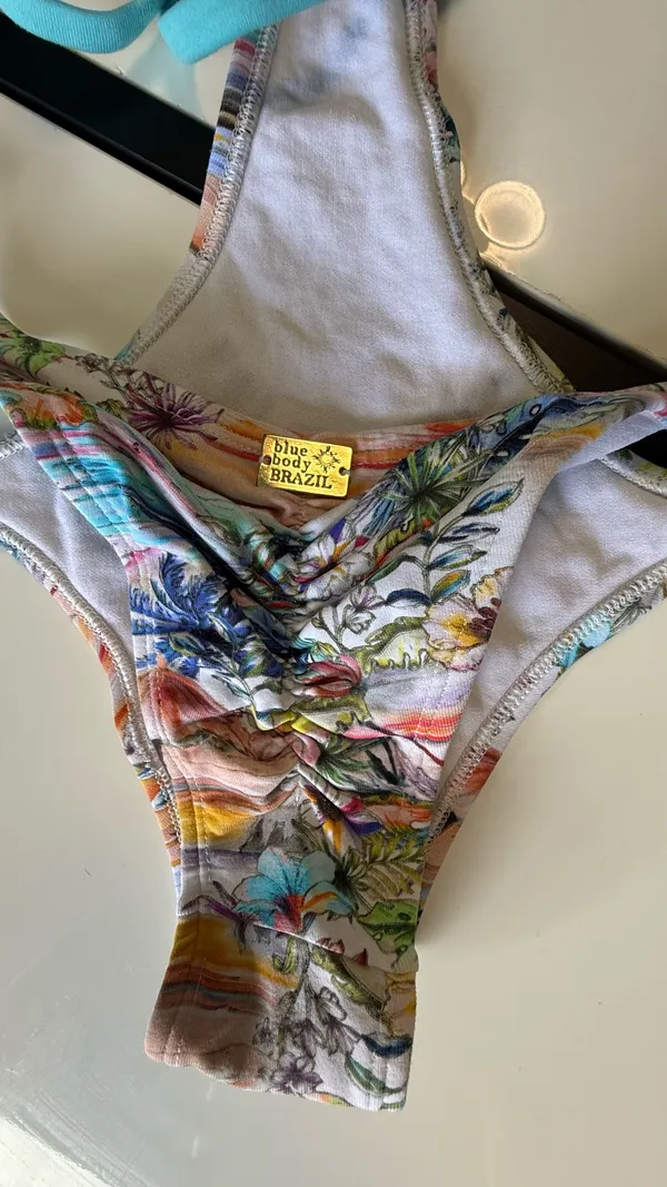 Blue Body Brazil Tropical Floral One-Piece Monokini - Size S - Image 5
