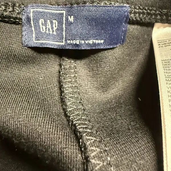 NWOT Gap Moto Style Black Zippered Pants Size Medium - Image 5