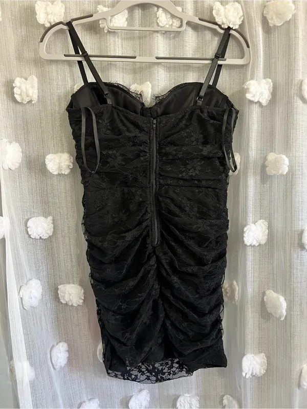 Midnight Romance Lace Bodycon Dress - Image 2