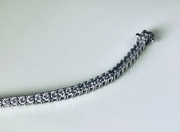 NWOT 925 Sterling Silver 4mm Tennis Bracelet - Image 6
