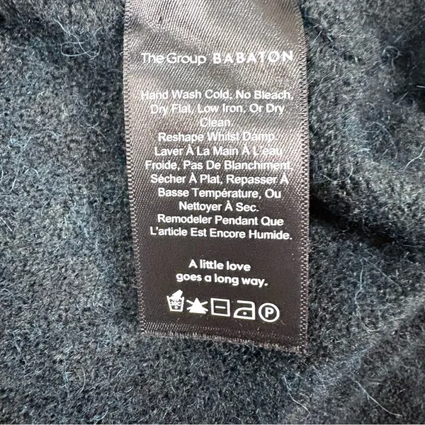 Babaton The Group Bandini Alpaca Wool Blend Wrap Sweater in Dark Green Small - Image 8