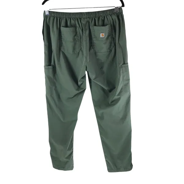 Carhartt Liberty C52106 Women's Flat Front Straight Leg Scrub Pant Olive Green M - Image 2