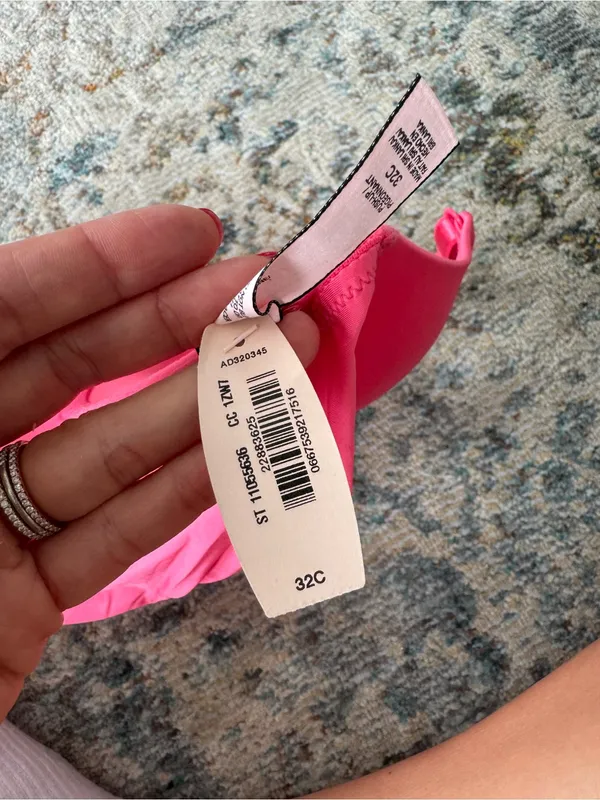 Women’s Pink Strappy Back T-Shirt Bra NWT - Image 3