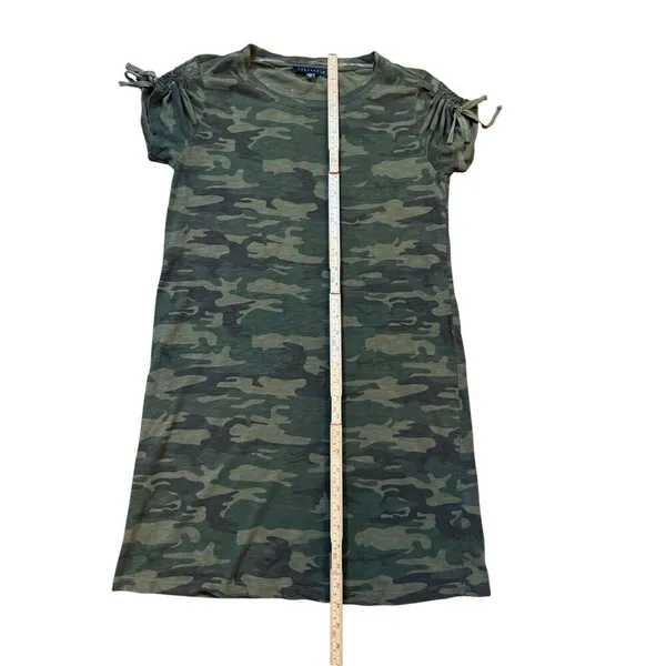 Sanctuary Ojai Camo T-Shirt Dress‎ in Mother Nature Camo Ruched Sleeves Sz XS - Image 7