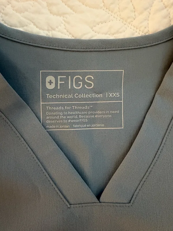 FIGS Scrub Set Jogger- Chambray - Image 2