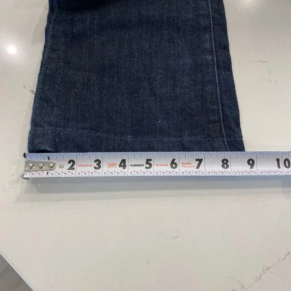 7 for all Mankind Blue Bootcut Jeans with Rhinestones‎ Bling Size 26 - Image 10