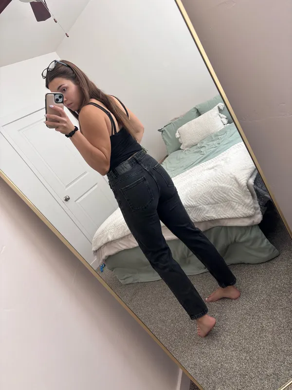 ZARA Black Denim Jeans  - Image 2