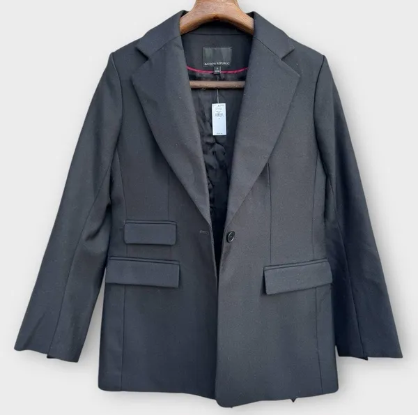 Banana Republic Classic 100% Wool Blazer Coat - Image 2