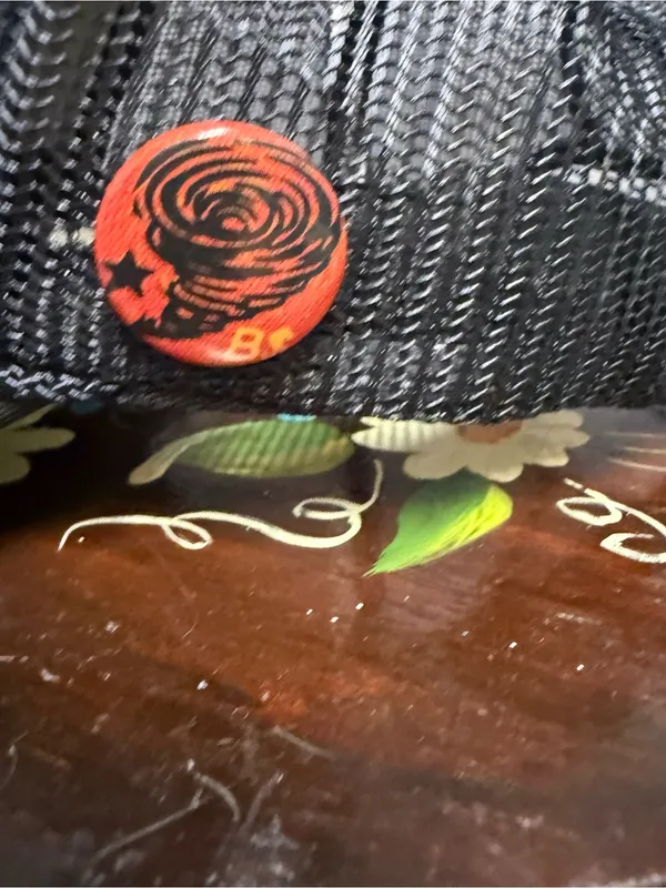 Not Gonna Hold My Horses Black Trucker Hat w/BS Tornado Pin - Image 3
