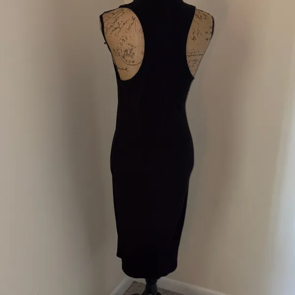 Forever 21 Sleeveless Black Ribbed Midi Dress - Classic Women's Dress - Image 5