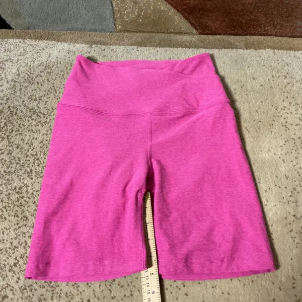 Beyond‎ Yoga Spacedye Crossover Biker Shorts Pink High Waisted XS Heathered - Image 3
