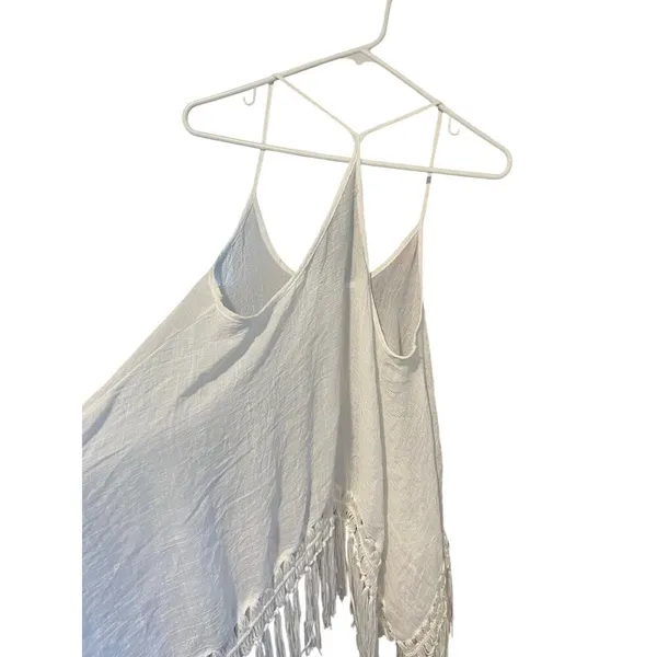 Unbranded Sheer Beach CoverUp Tassel Top sz Large - Image 5