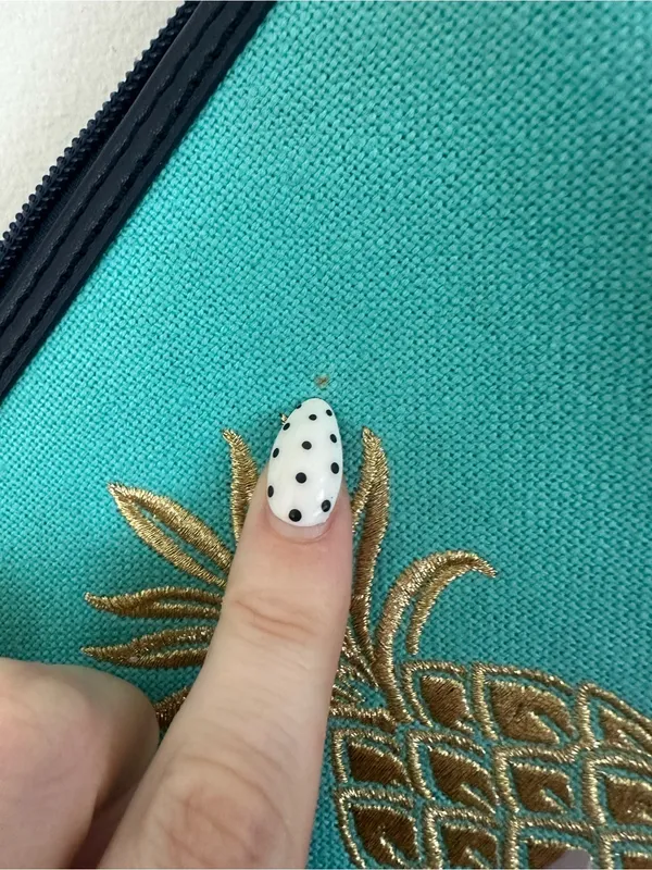 Spartina 449 Embroidered Turquoise Clutch Wristlet Gold Pineapple Zipper Top - Image 3