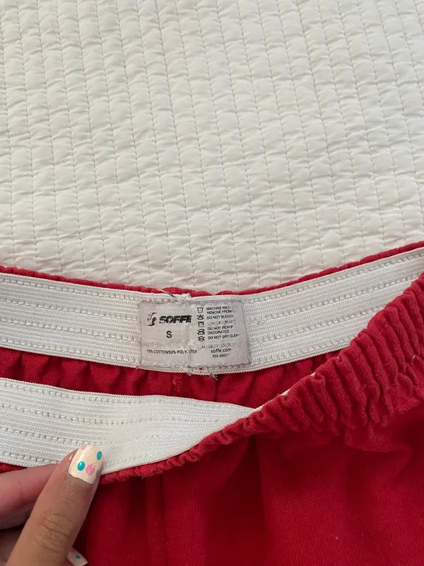 Red vintage y2k Soffe shorts - Image 2