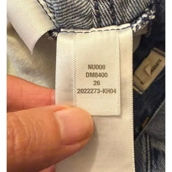 Madewell Superwide-Leg Jeans in Fannin Wash Rigid sz. 26 - Image 9