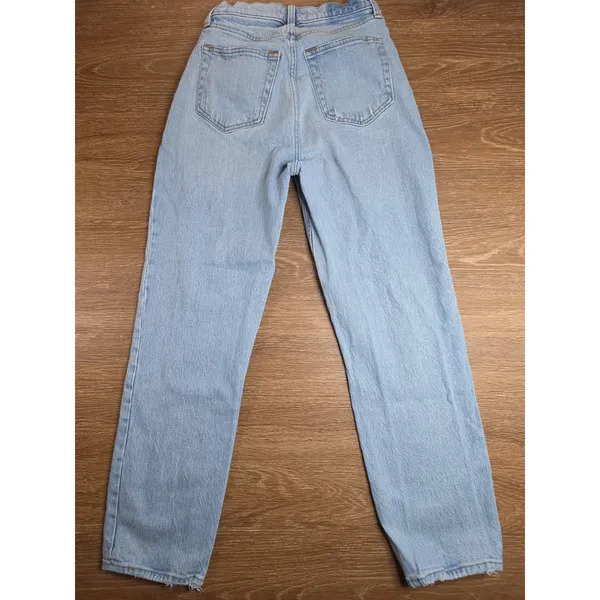 Abercrombie & Fitch The Dad Jeans Women 24 00S Curve Love High Rise Light Wash - Image 2