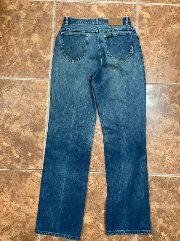 Vintage Lee high waisted straight leg jeans - Image 4