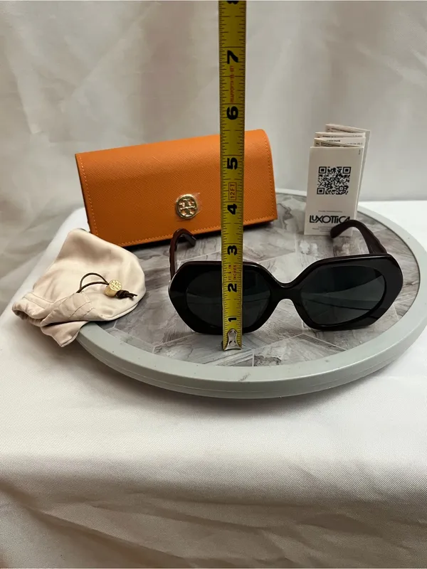 Tory Burch TY7195U Oversized Deep Purple Square Sunglasses 55-18-140 - Image 4