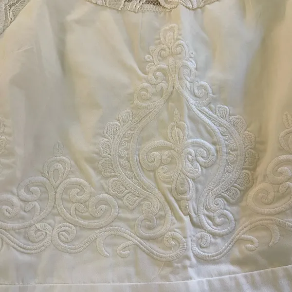 Lace Sheer Neckline Flared Formal Dress - Image 6