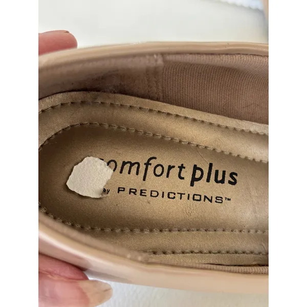 Comfort Plus by Predictions Nude Patent Round Toe Pumps Heels Size 5‎ - Image 8
