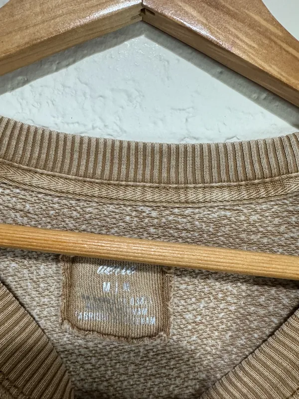 Aerie Desert Sand Oversized Crewneck Sweatshirt - Size Medium - Image 3