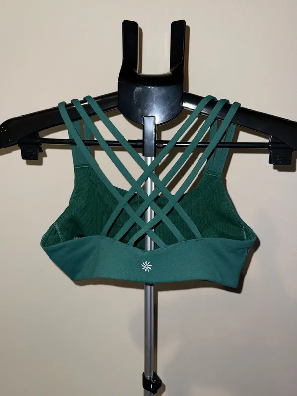 Athleta green Strappy small sports bra - Image 3