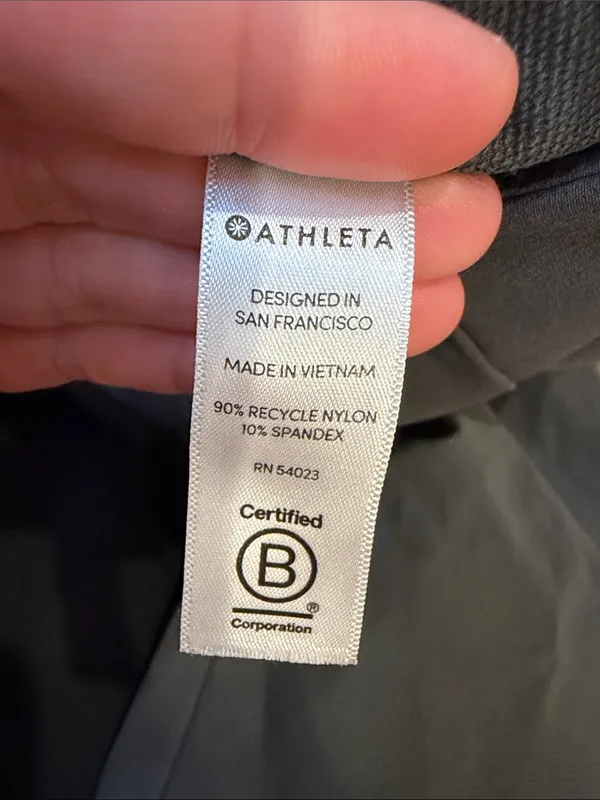 Athleta Stellar Straight Leg Pants Womens Size 0 Gray Front Hem Slit - C61-127 - Image 5