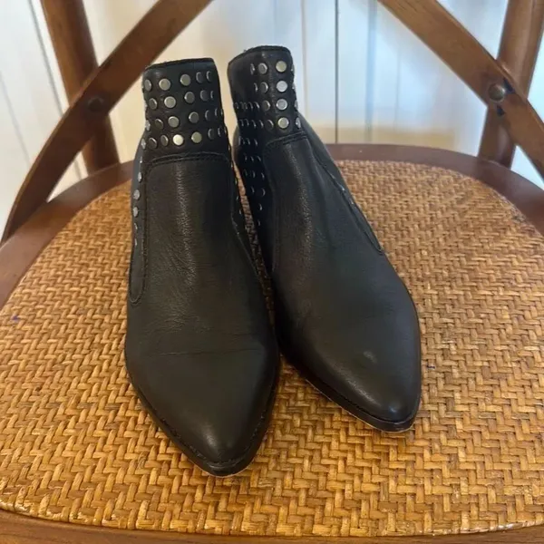 1. State black leather grommet black bootie 6 - Image 3