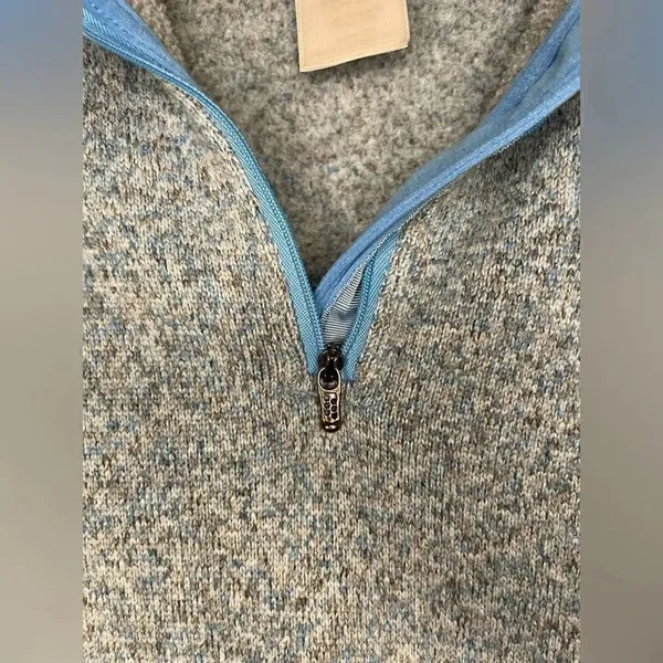Women’s Blue Patagonia Jacket 1/4 Zip Pullover Size XS - Image 4