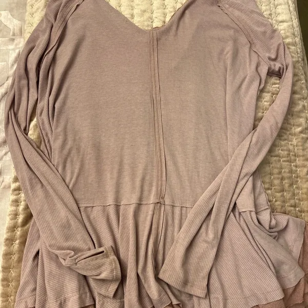 Free People We The Free Mauve layered blouse - Image 5