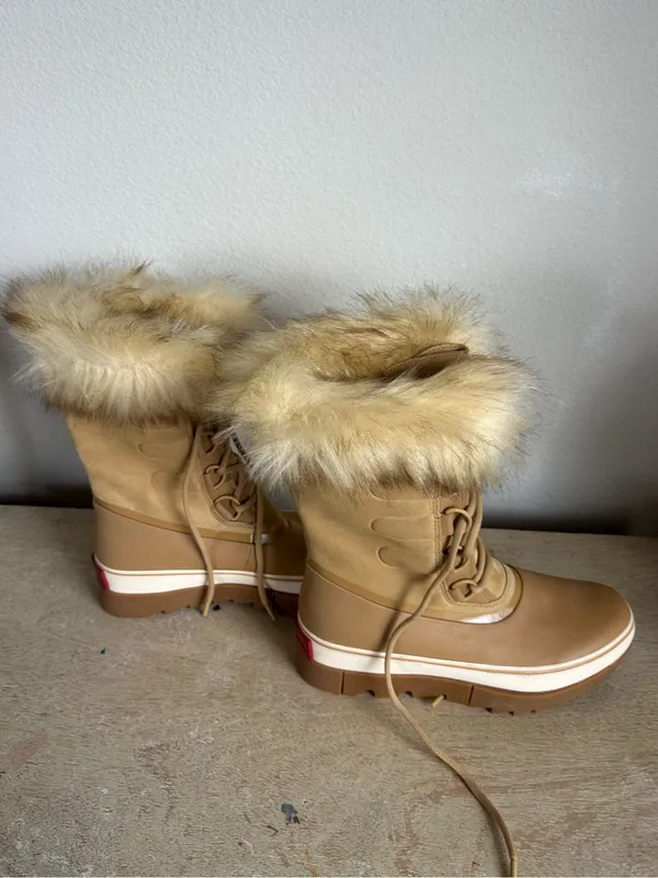 Sorel Joan of Arctic Next Faux Fur Boots in Curry - Image 13