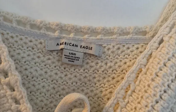 American Eagle Crochet Tank Top tie - Image 3