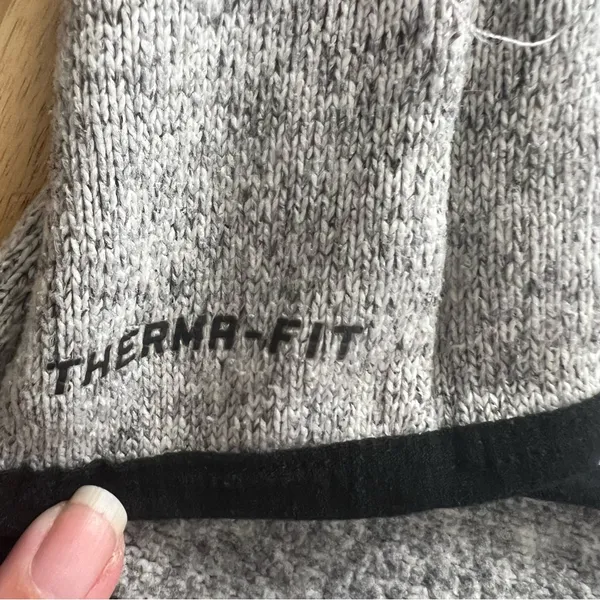 Nike Therma-Fit Gray Hoodie Sweatshirt – Size Large (Fits Smaller) - Image 4