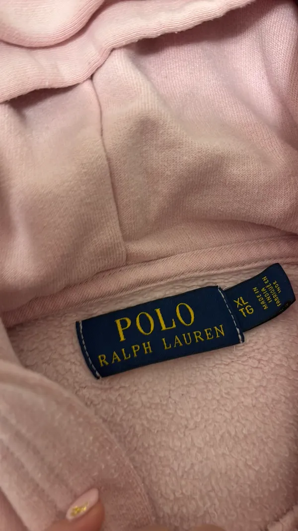 Pink Ralph Lauren Hoodie - Image 2