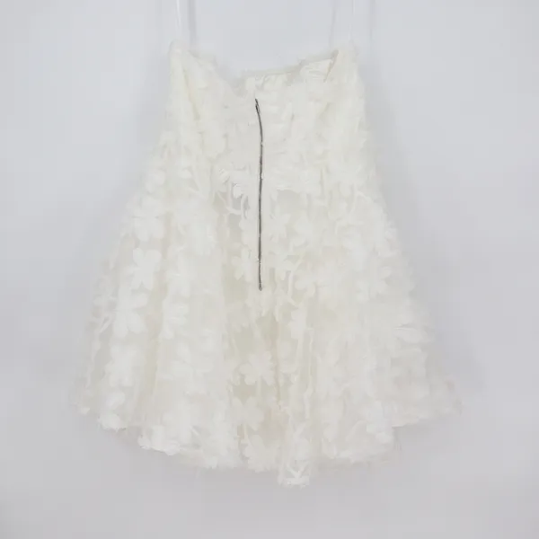 Showpo Angel Biba Rheiva White 3D Floral Embroidery Strapless Mini Dress 20 4XL - Image 7
