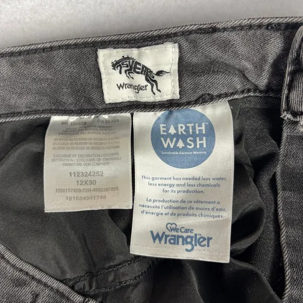 Wrangler High Rise Bold Bootcut Jeans Women's 12x30 Black Western Casual Y2K EUC - Image 11