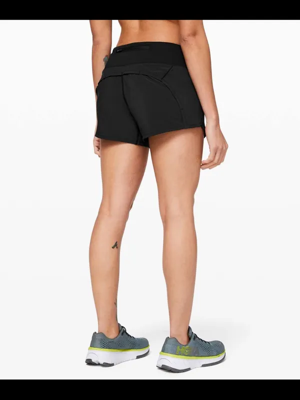 lululemon Run Times Short II 4” Black Running Shorts Size 4 - Image 2