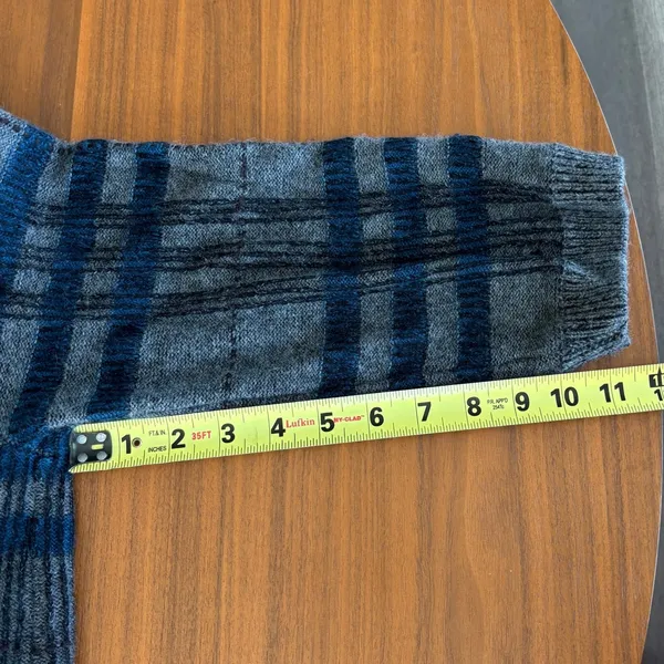Vintage Antonio Melani Wool Cashmere Cardigan M Y2K Babydoll Twee Textured Knit - Image 8