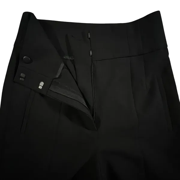 Zara High Waisted‎ Tailored Trousers Womens S Black Slim Dress Pants - Image 3