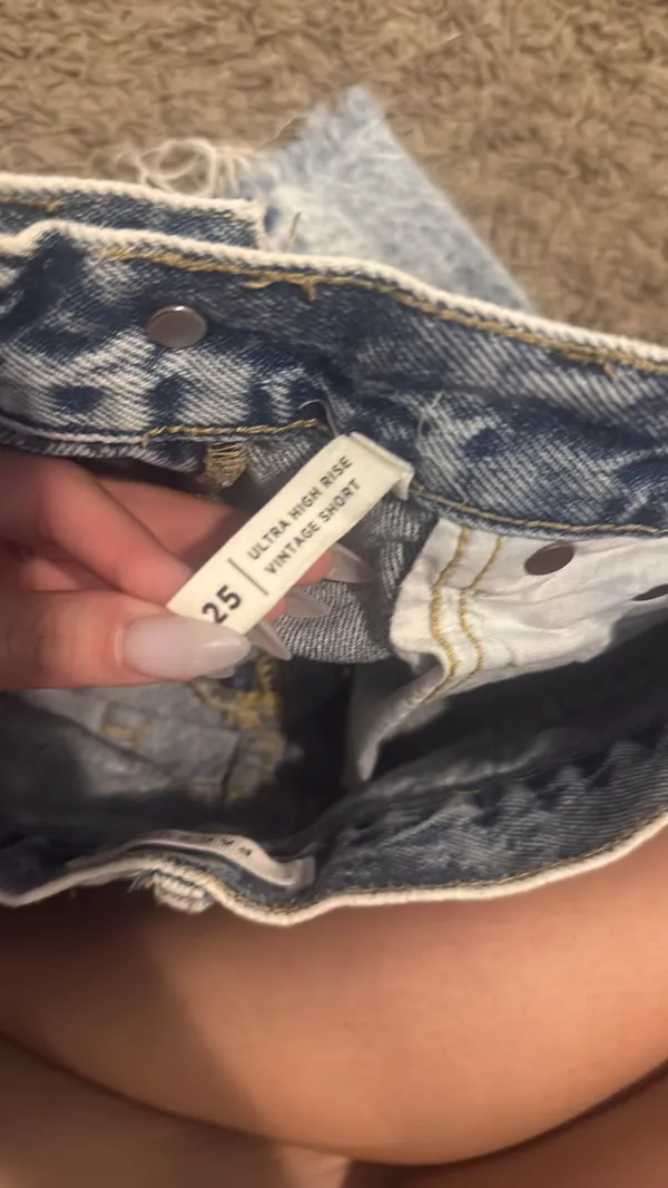 PacSun Shorts Denim High-Rise Festival Light Wash - Image 3