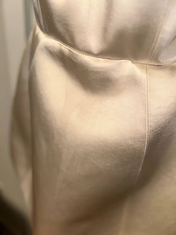 Oh Polly Halterneck Structured Tulip Mini Dress in Ivory - Image 9