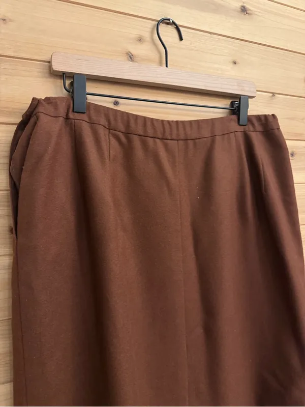 Vintage NWT Pendleton Large Wool Camel Midi Skirt Fall Cottagecore Deadstock - Image 6