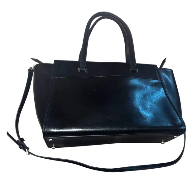 Kate Spade Hayden Jackson Street Leather Satchel Black - Image 2