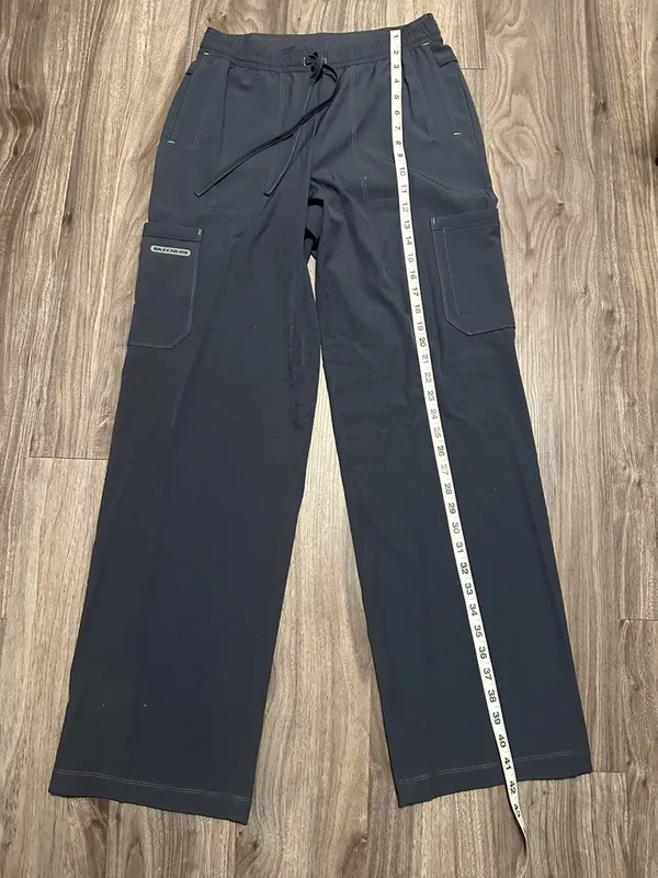 Women's Straight-Leg Scrub Pants in Charcoal Gray - Modern Professional - Image 10