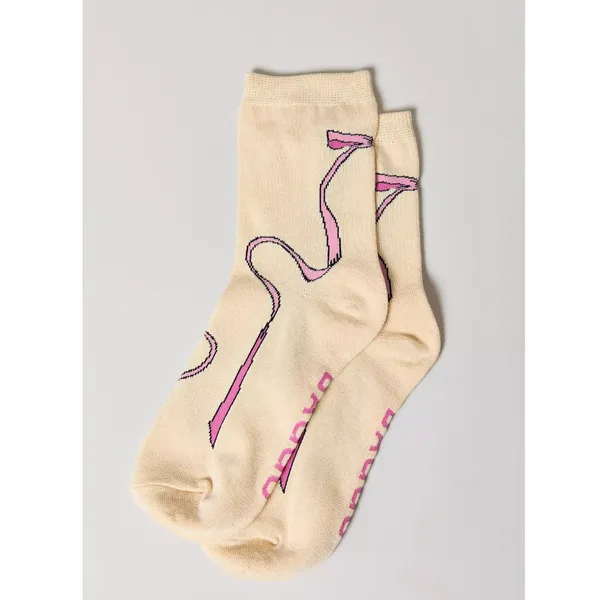 BAGGU Pink Bow Crew Sock - Image 7